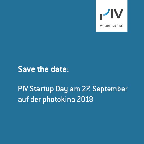 Save the date: PIV Startup Day